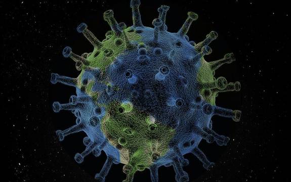 Covid - 19 Virus vergrößert